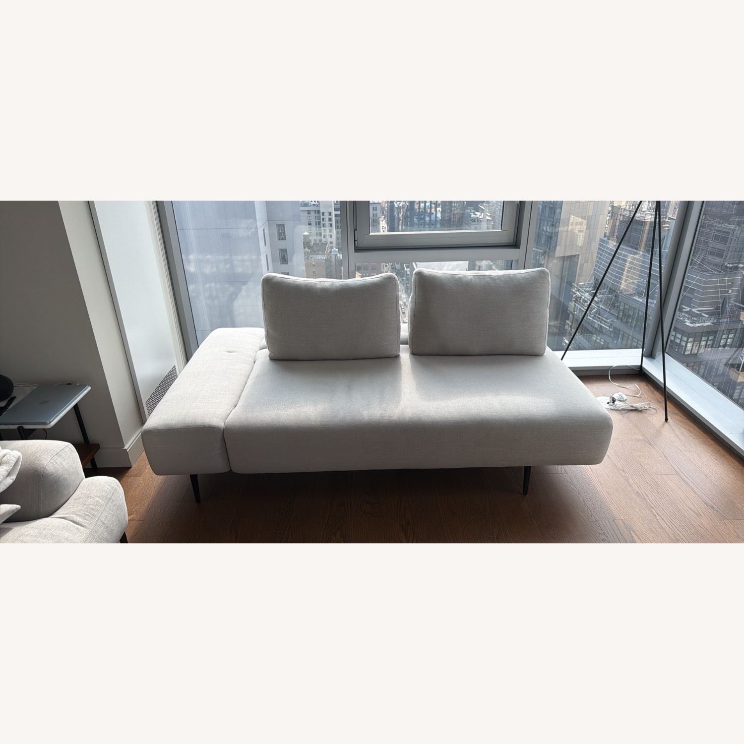 Article Divan Light Gray Chaise Lounge - image-5