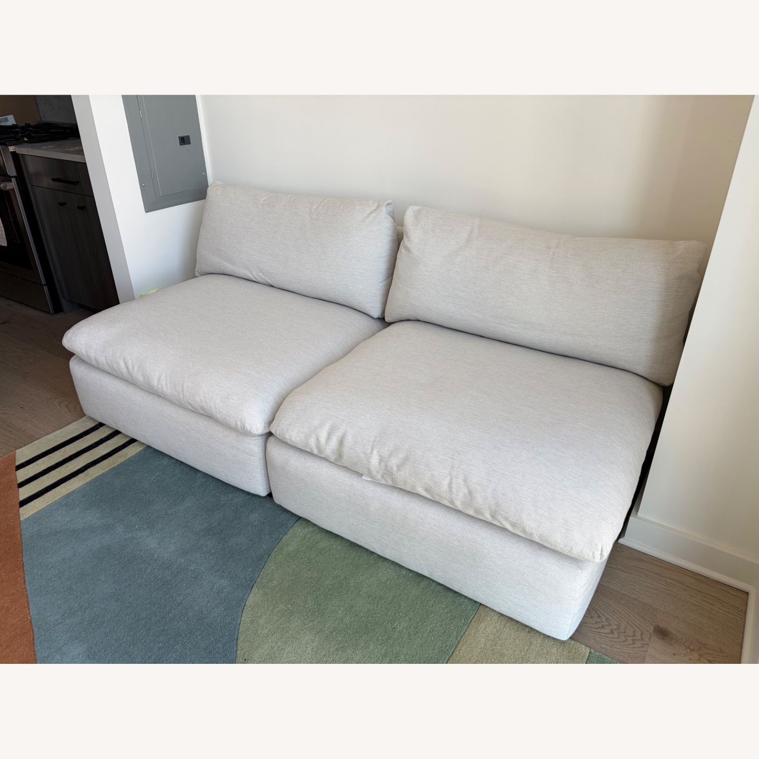 Article Leigh 79" Modular Sofa in Silver Ivory - image-2