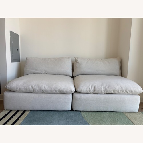 Used Article Leigh 79" Modular Sofa in Silver Ivory for sale on AptDeco