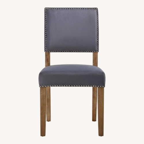 Used Set of 5 Modway Oblige Light Gray Upholstered Dining Side Chairs for sale on AptDeco