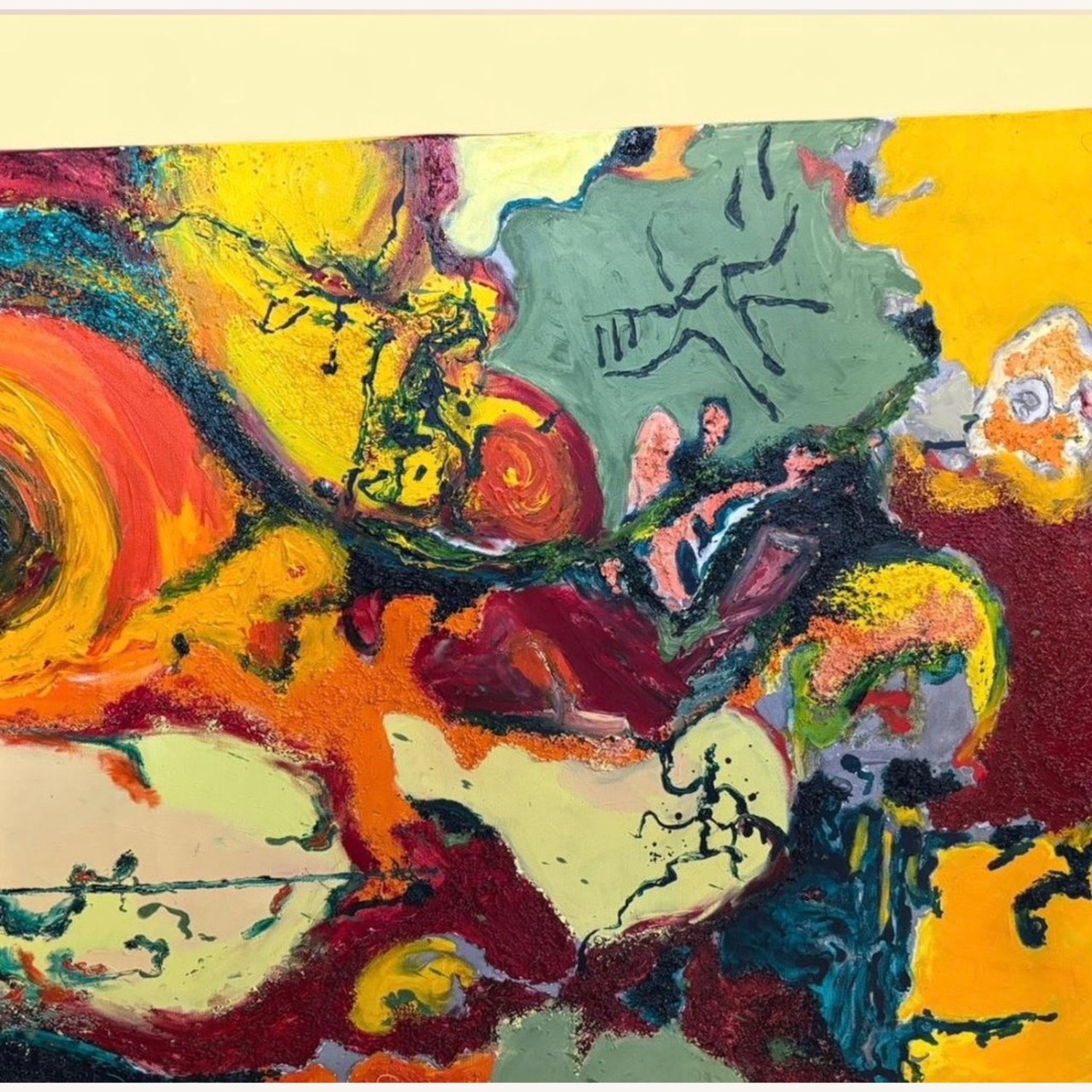 Abstract Painting With Vibrant Bold Brushstrokes - image-3