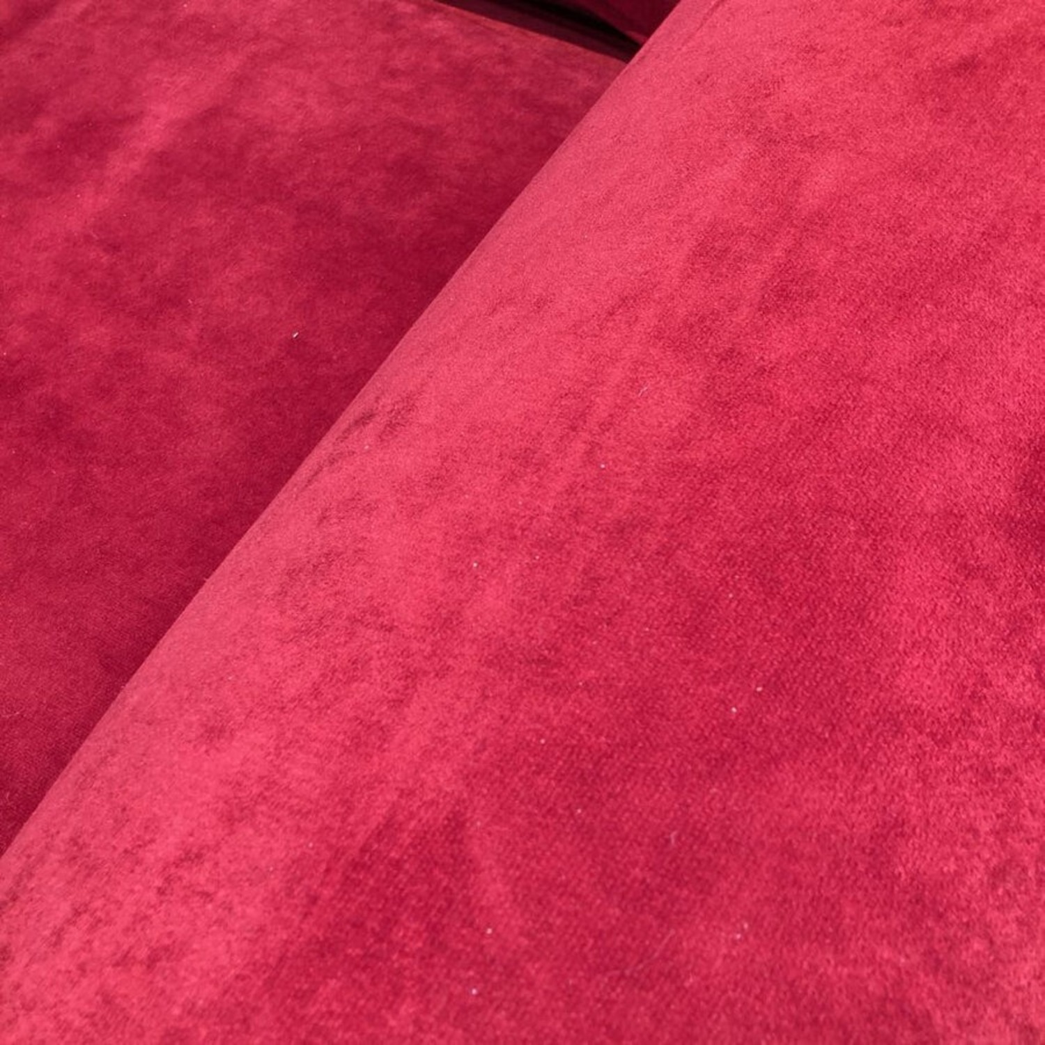 Microfiber Roll-Arm L-Shape Recliners Red Sectional - image-7