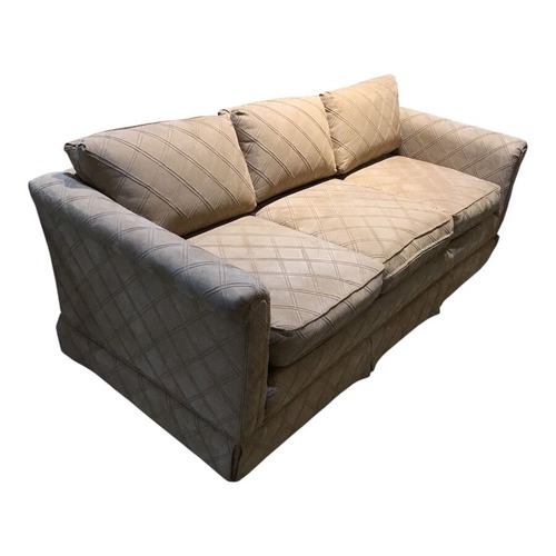 Used Quilted Fabric 3-Seat Sofa for sale on AptDeco