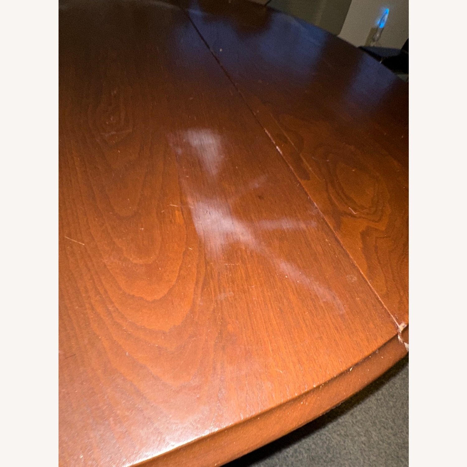 Dark Brown Wood Dining Table - image-4