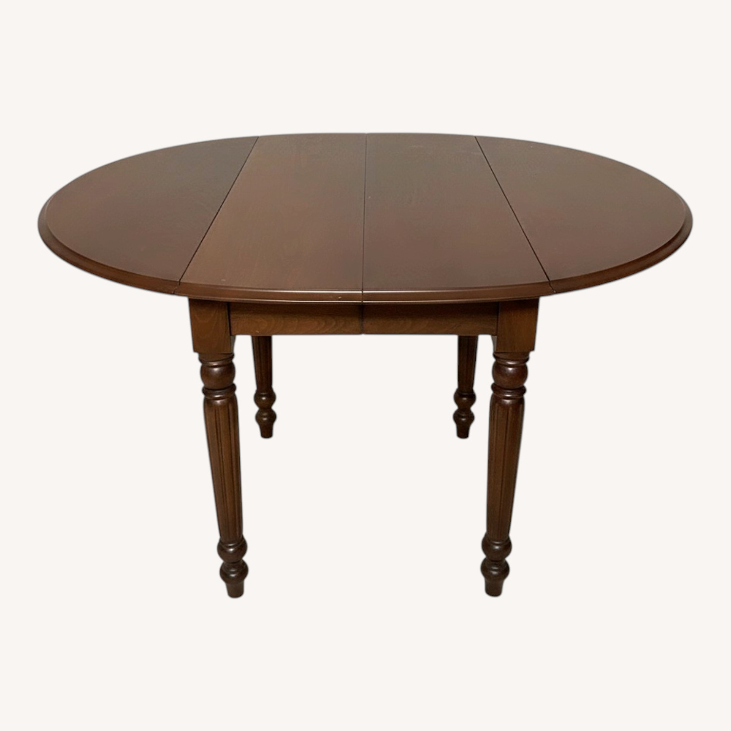 Dark Brown Wood Dining Table - image-0