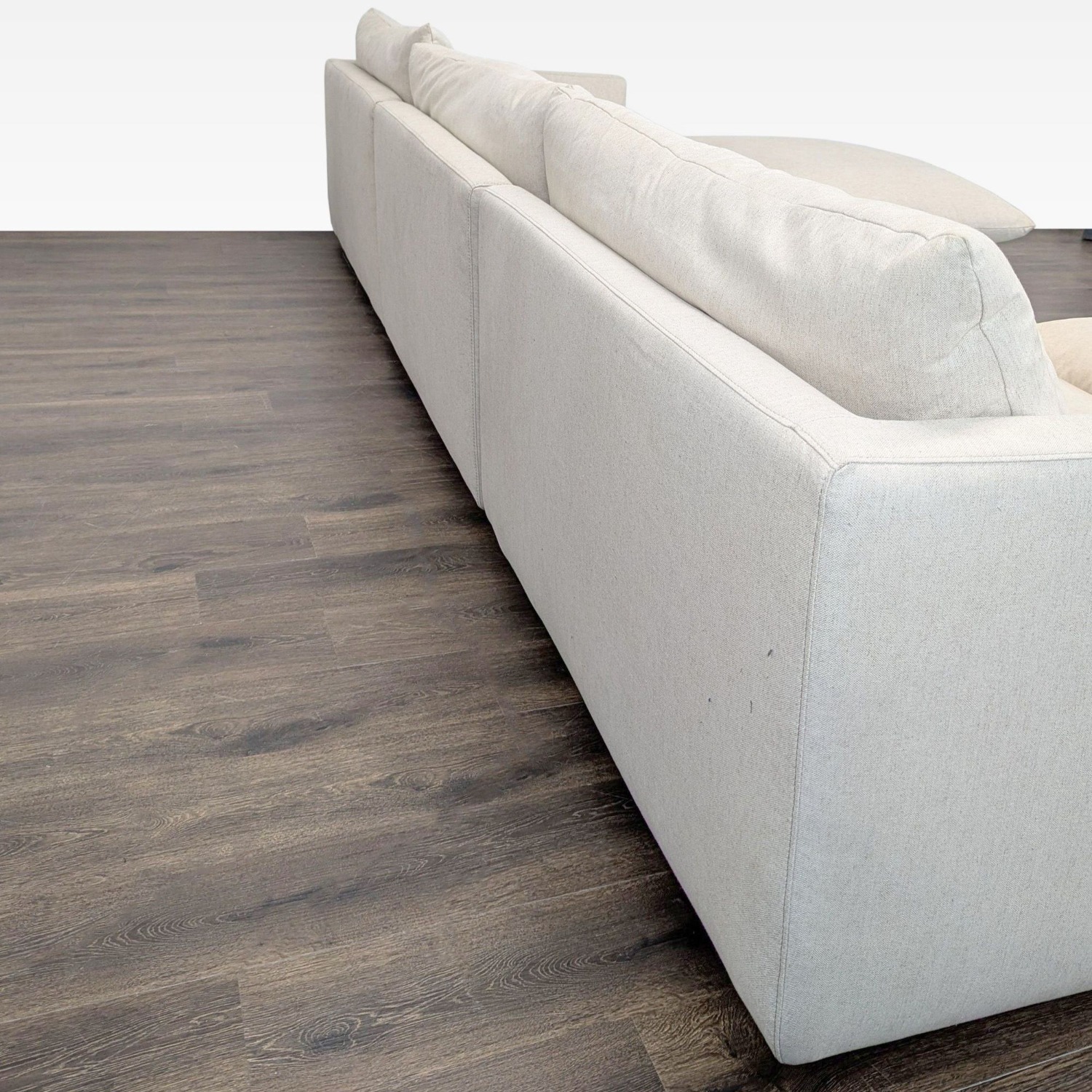 Crate & Barrel Unwind Modern Beige Sectional Sofa - image-3