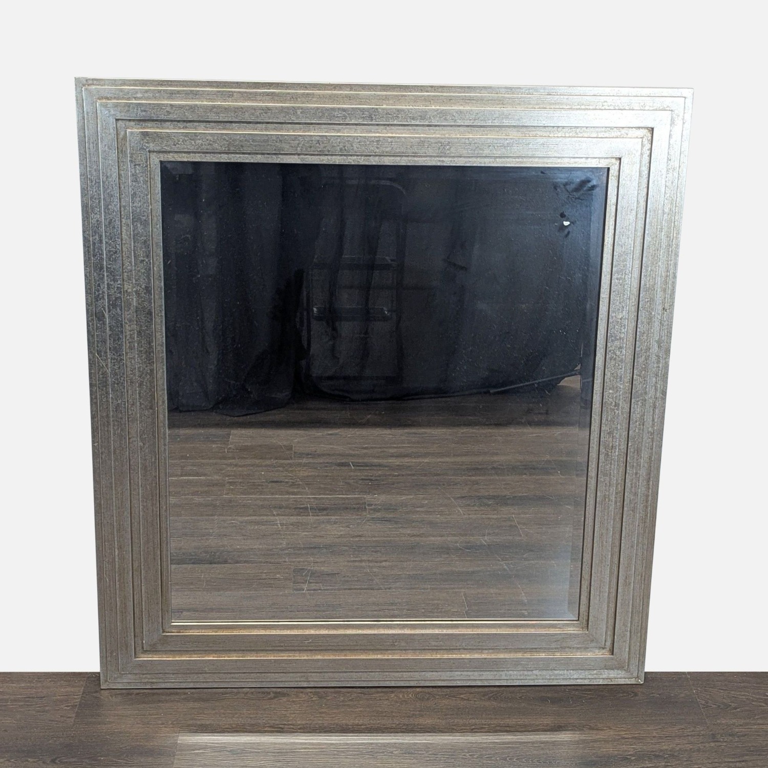Wood Silvered Frame Mirror - image-6