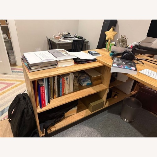 Used West Elm L-Shaped Desk with Drawers for sale on AptDeco