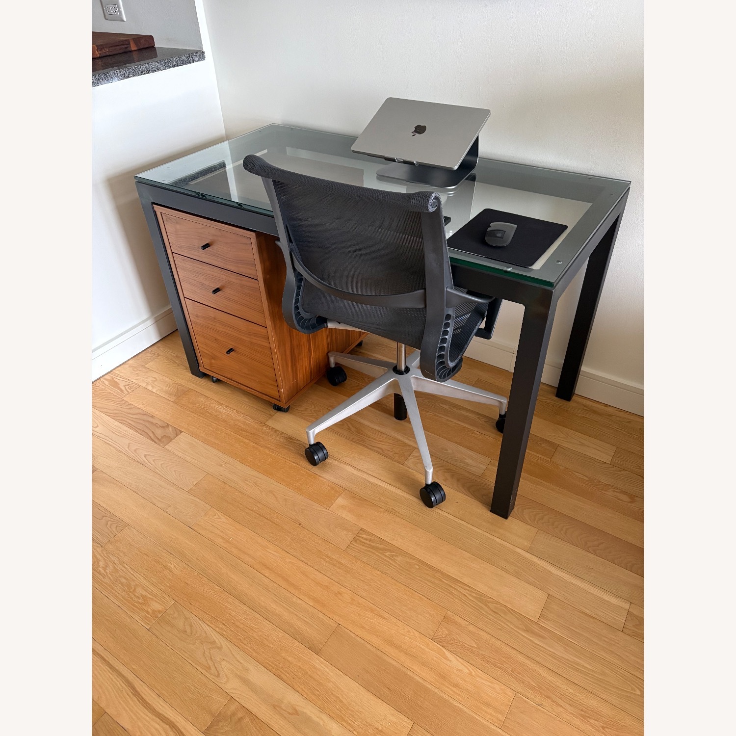 Room & Board Parsons Black Desk - image-1