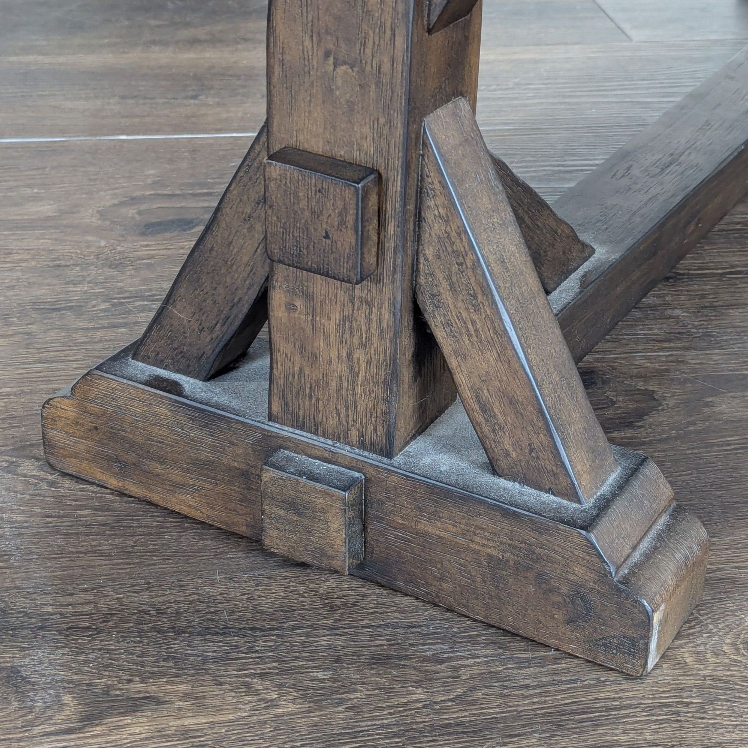 World Market Dark Wood Oval Dining Set with Table - image-9