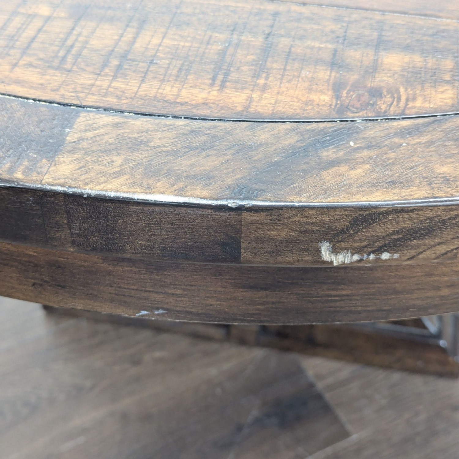 World Market Dark Wood Oval Dining Set with Table - image-8