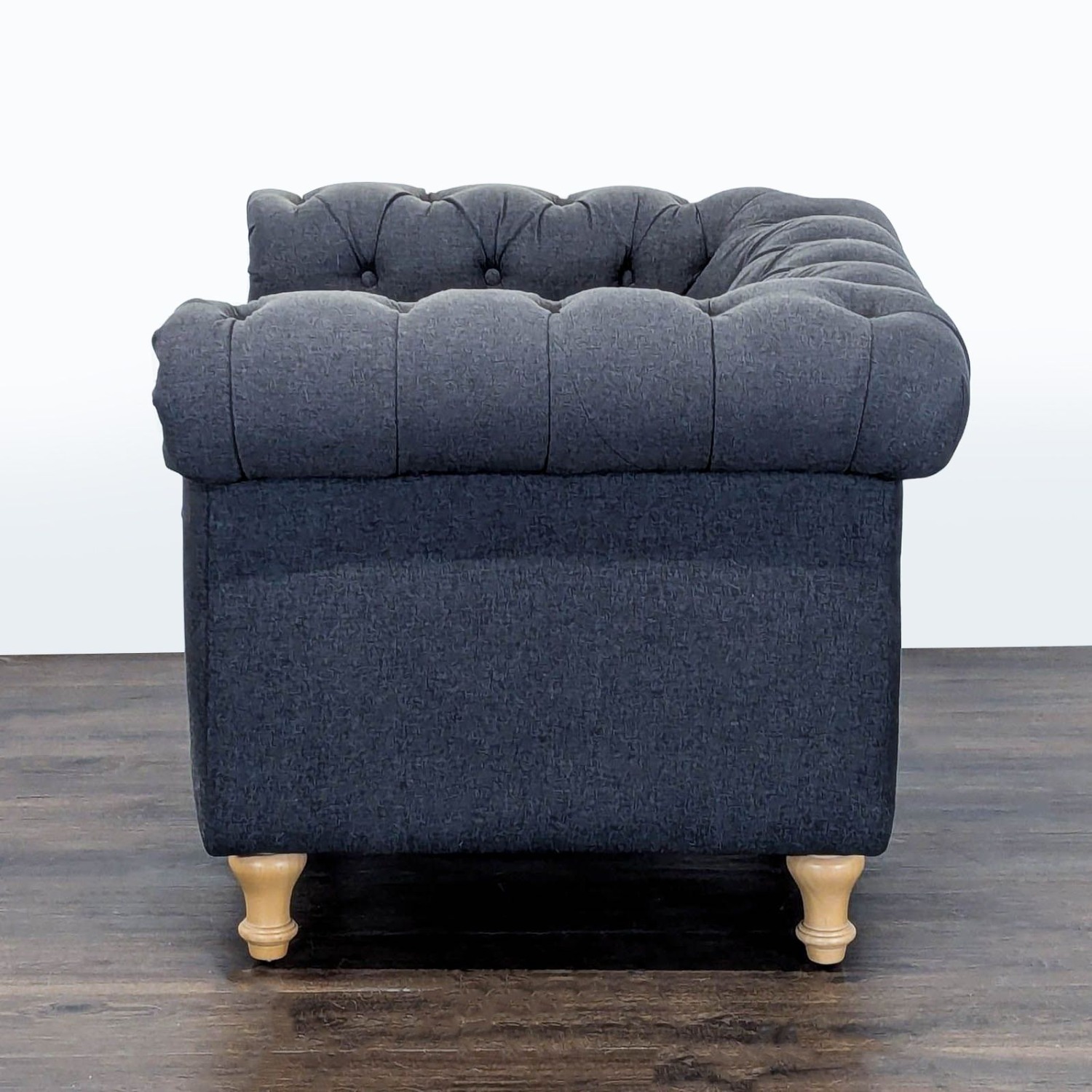 World Market Tufted Dark Gray Lounge Chair  - image-5