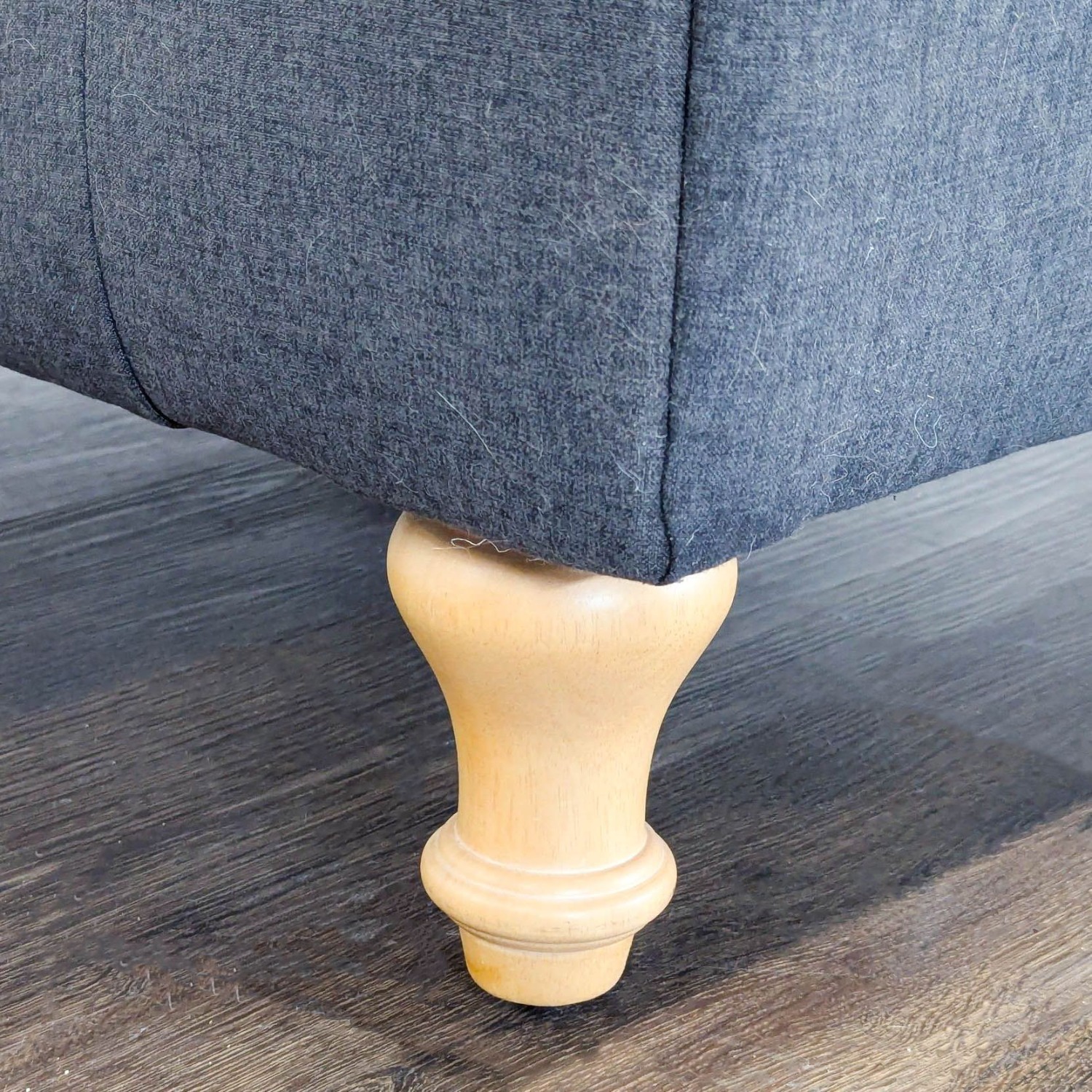 World Market Tufted Dark Gray Lounge Chair  - image-7