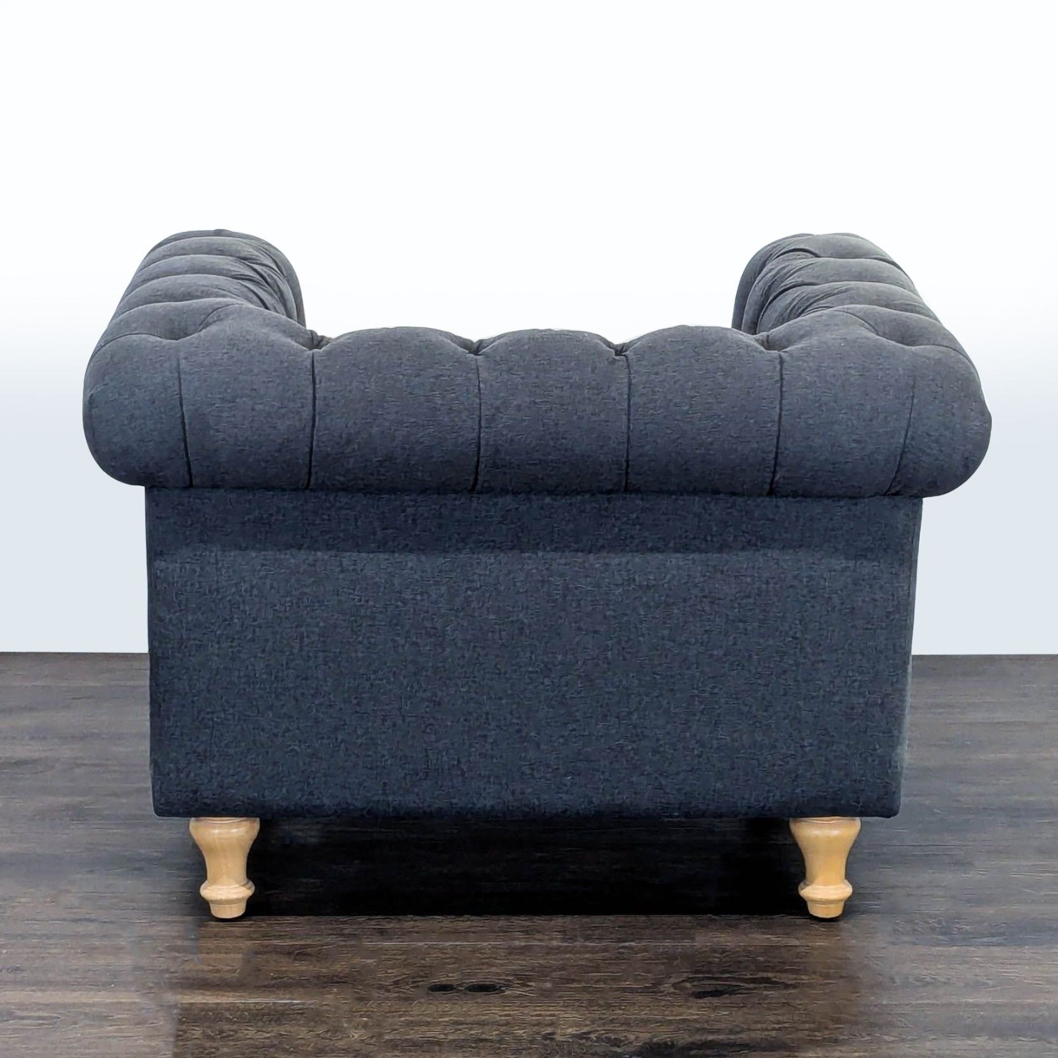 World Market Tufted Dark Gray Lounge Chair  - image-4