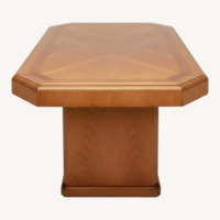 Antique MCM Dining Table With Inlay Design