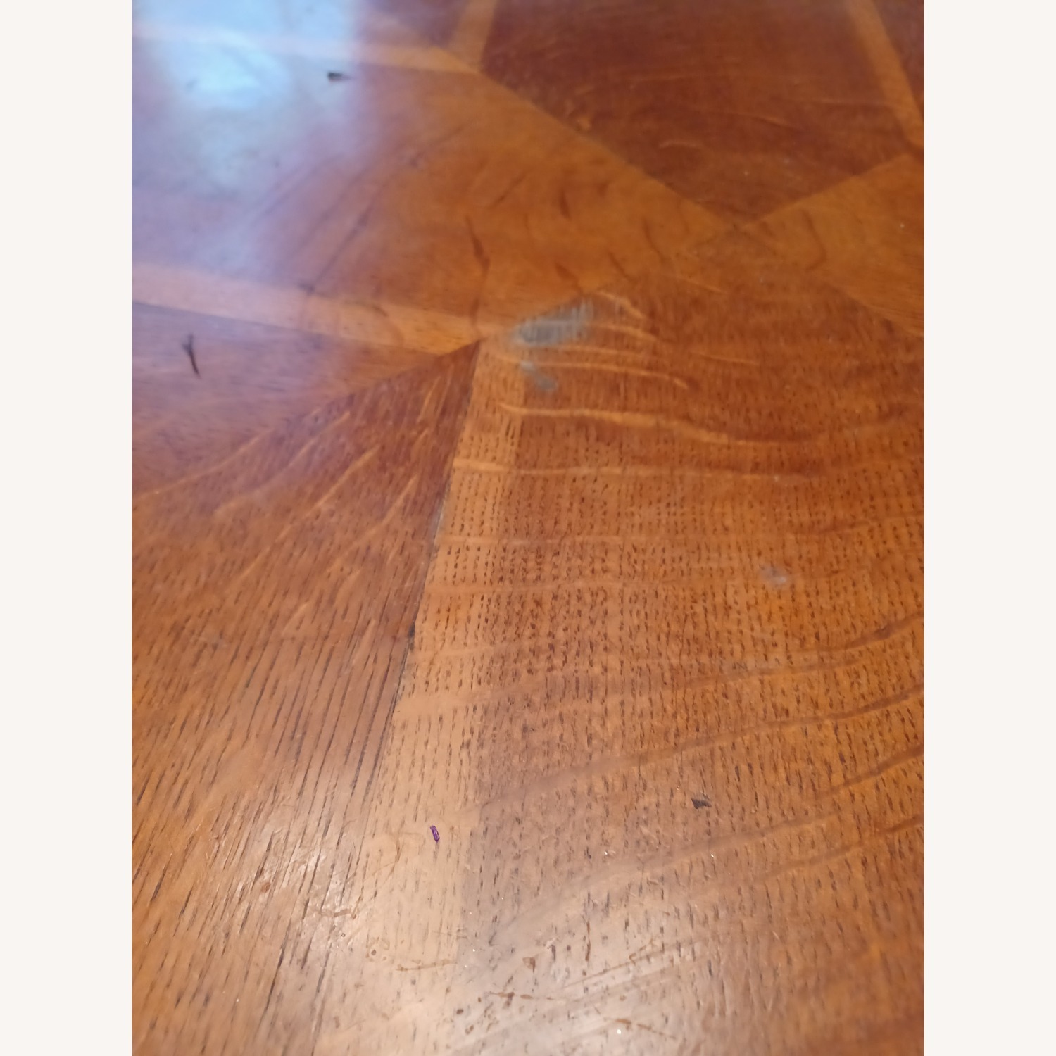 Antique MCM Dining Table With Inlay Design - image-4