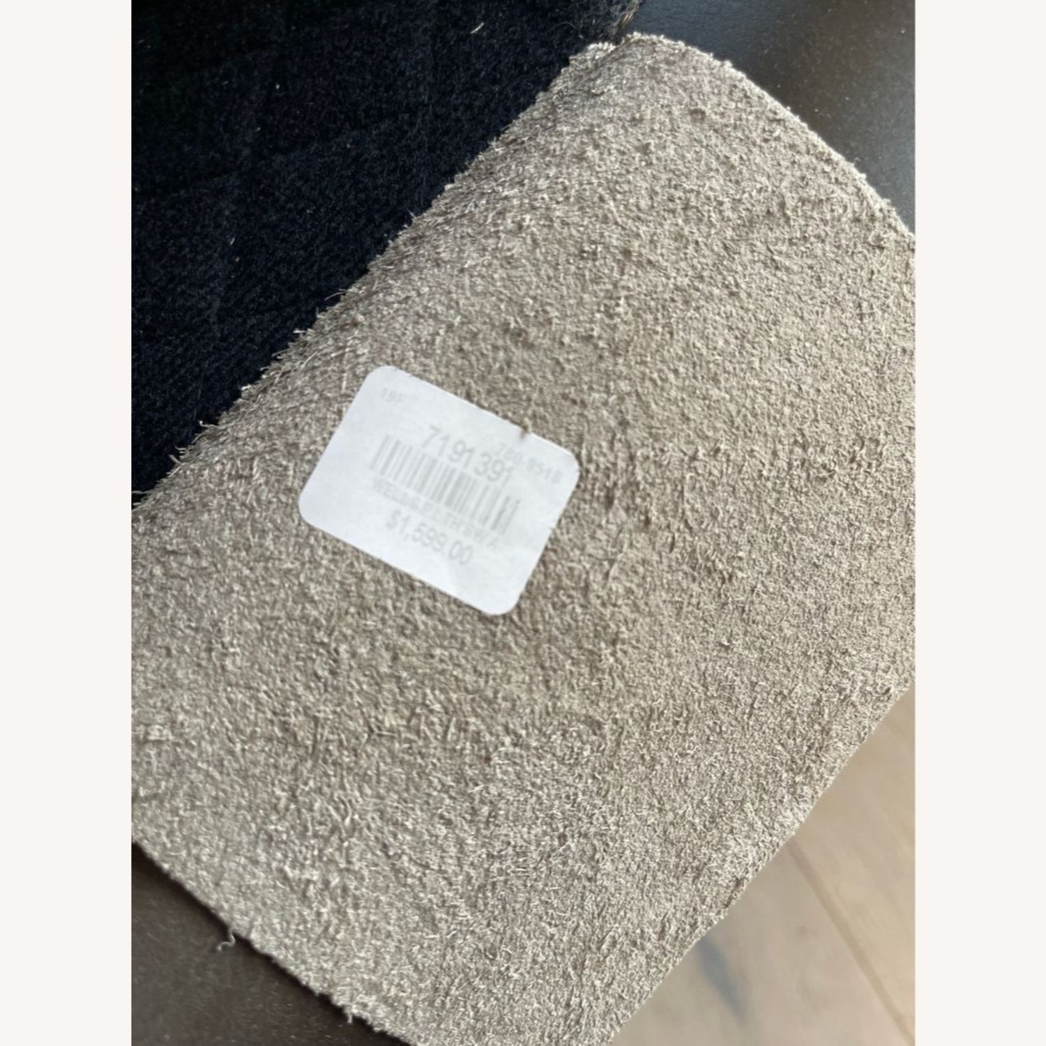 Pottery Barn Wells Modern Brown Leather Swivel Armchair - image-2