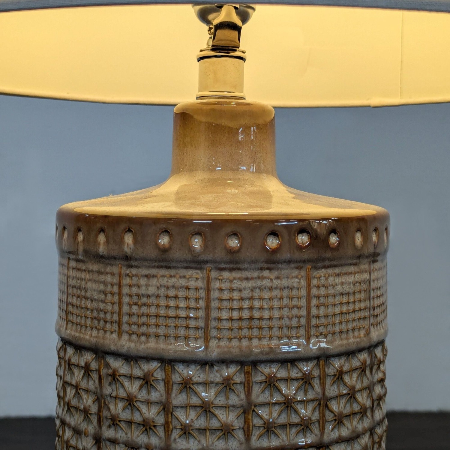 Pottery Barn Emma Textured Ceramic Table Lamp  - image-1