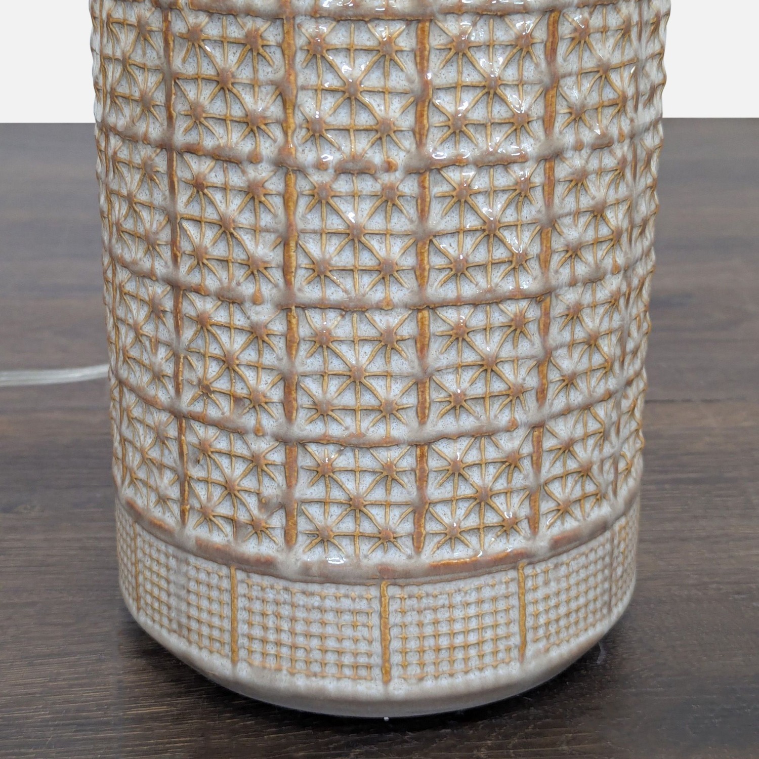 Pottery Barn Emma Textured Ceramic Table Lamp  - image-2