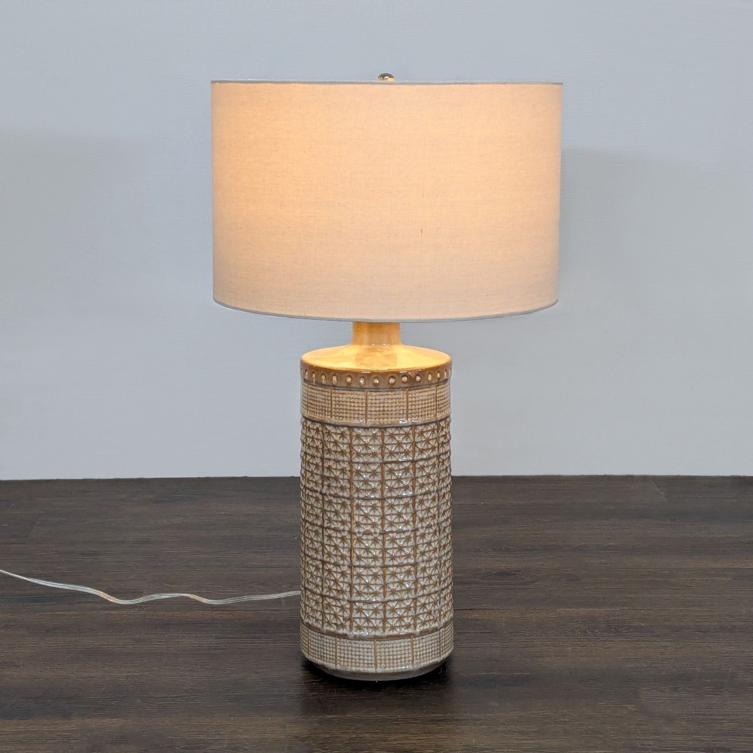 Pottery Barn Emma Textured Ceramic Table Lamp  - image-5