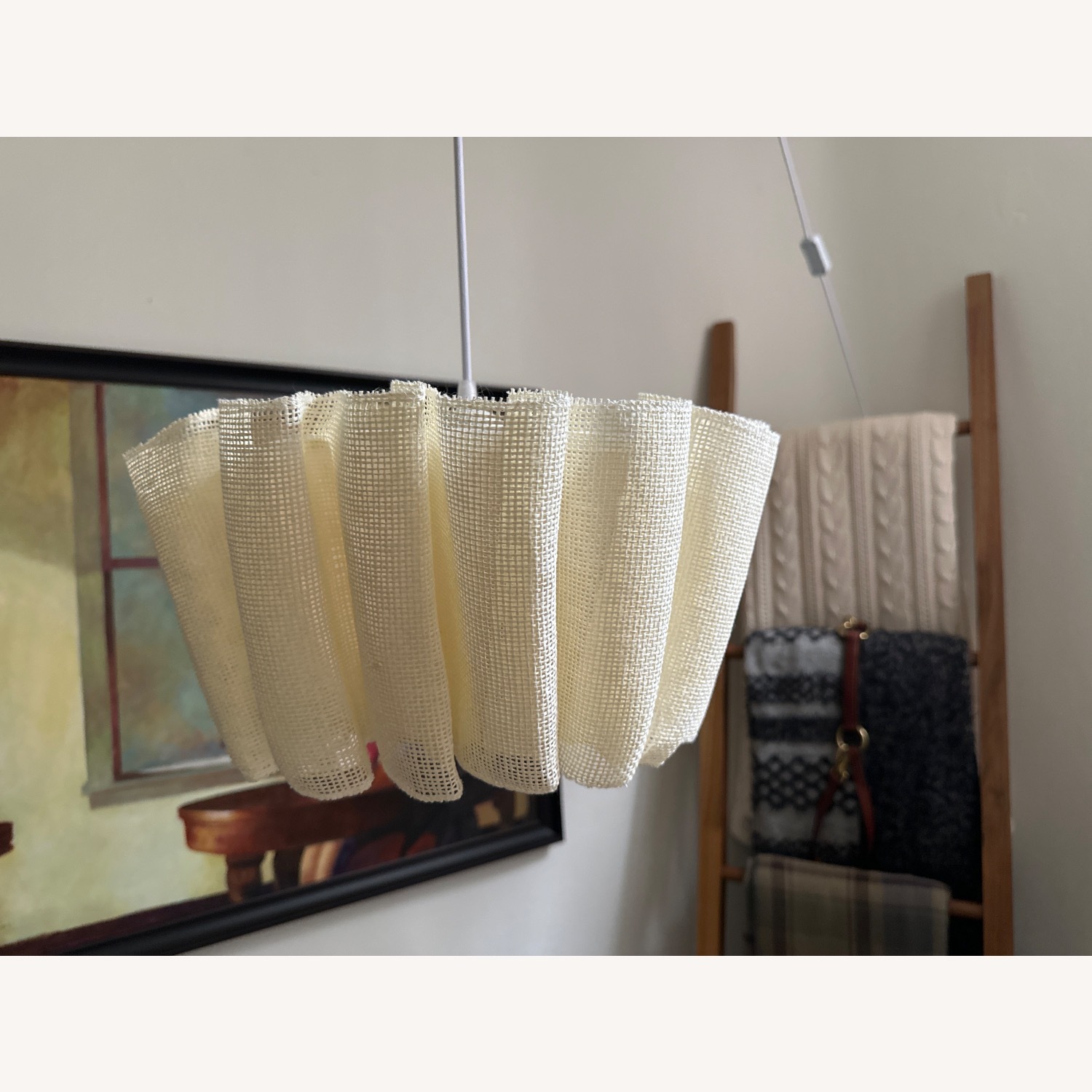 Wabi-sabi Style Fabric Plug-In Pendant - image-1