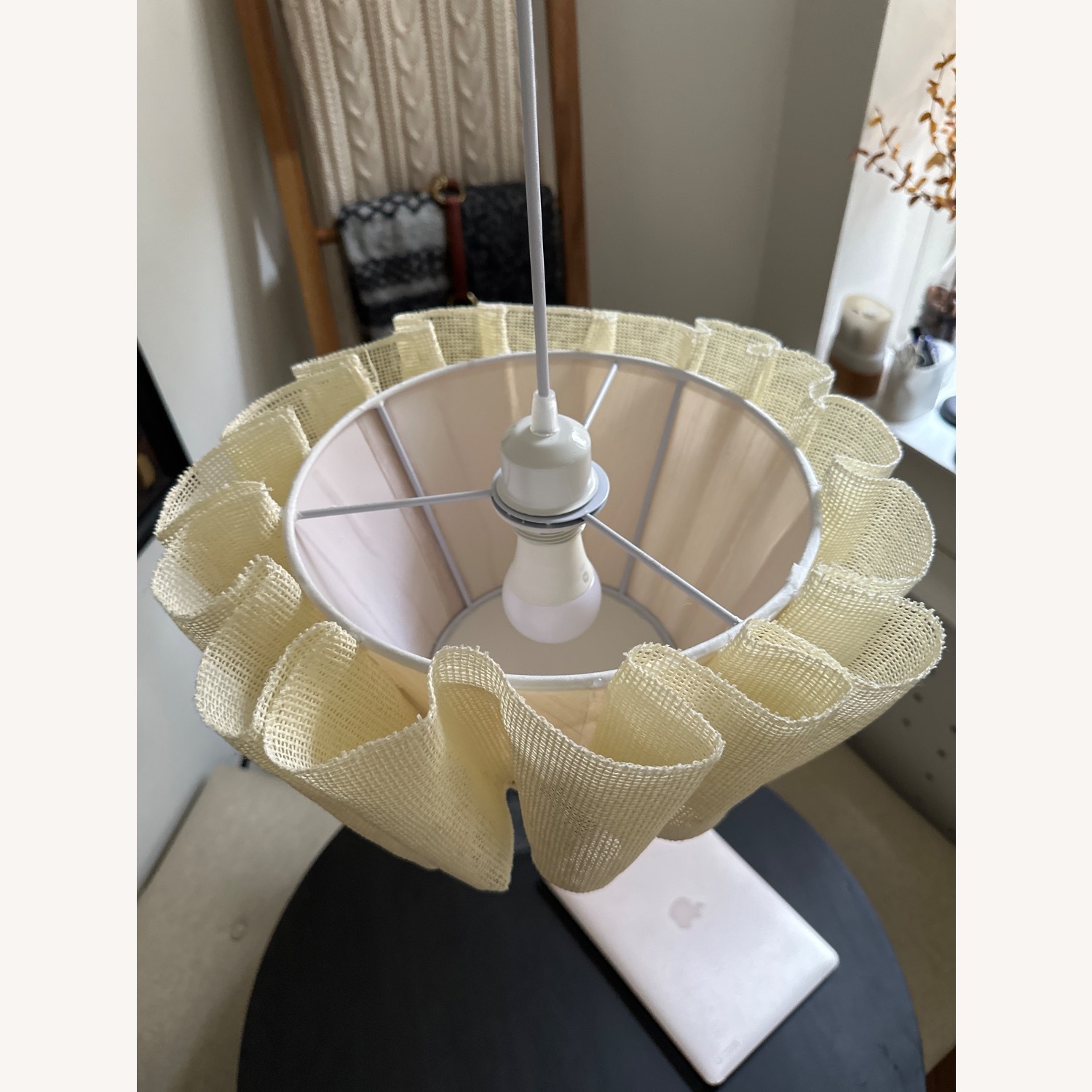 Wabi-sabi Style Fabric Plug-In Pendant - image-2