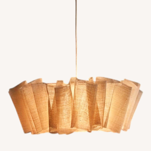 Used Wabi-sabi Style Fabric Plug-In Pendant for sale on AptDeco