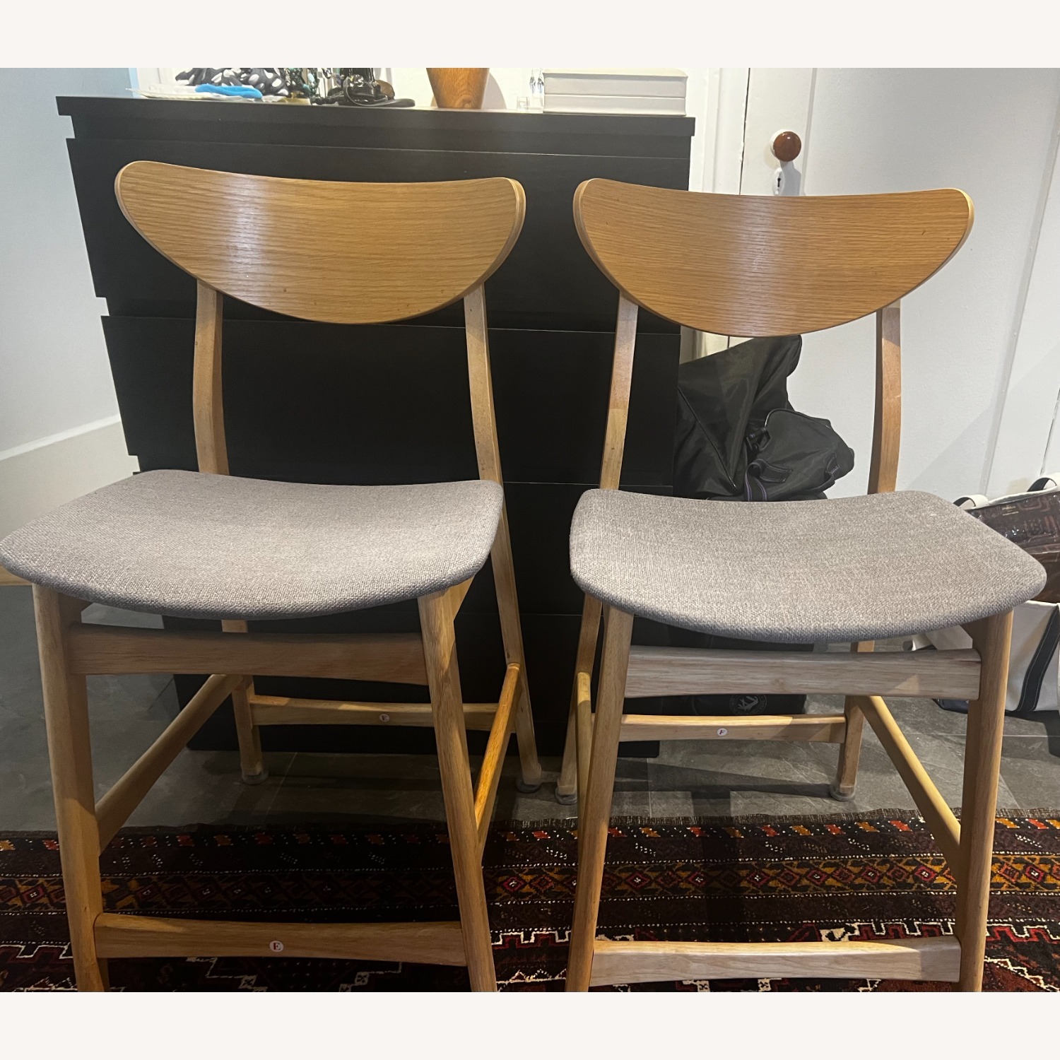 AllModern Fitz Natural Fabric Stools - image-5