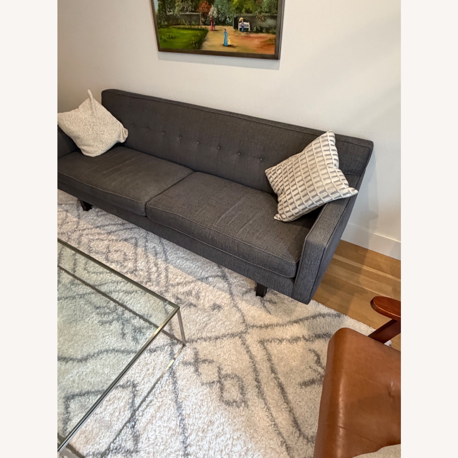 Room & Board Andre Dark Gray Fabric 2 Seater Sofa - image-3