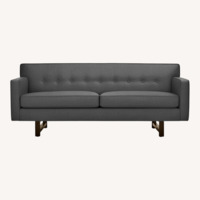 Room & Board Andre Dark Gray Fabric 2 Seater Sofa
