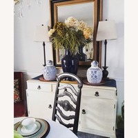 Vintage/Antique White Wood Sideboard