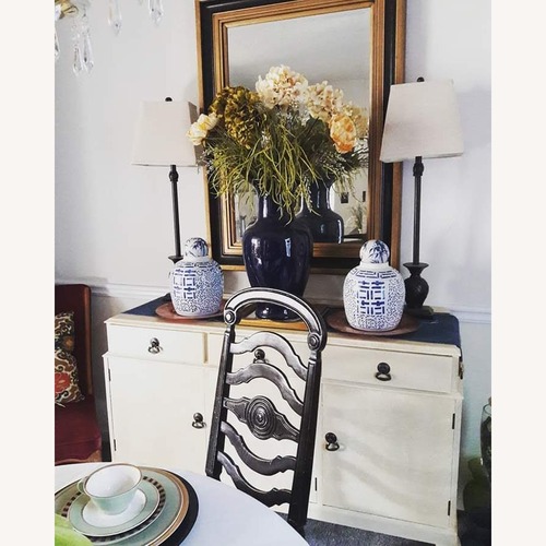 Used Vintage/Antique White Wood Sideboard for sale on AptDeco