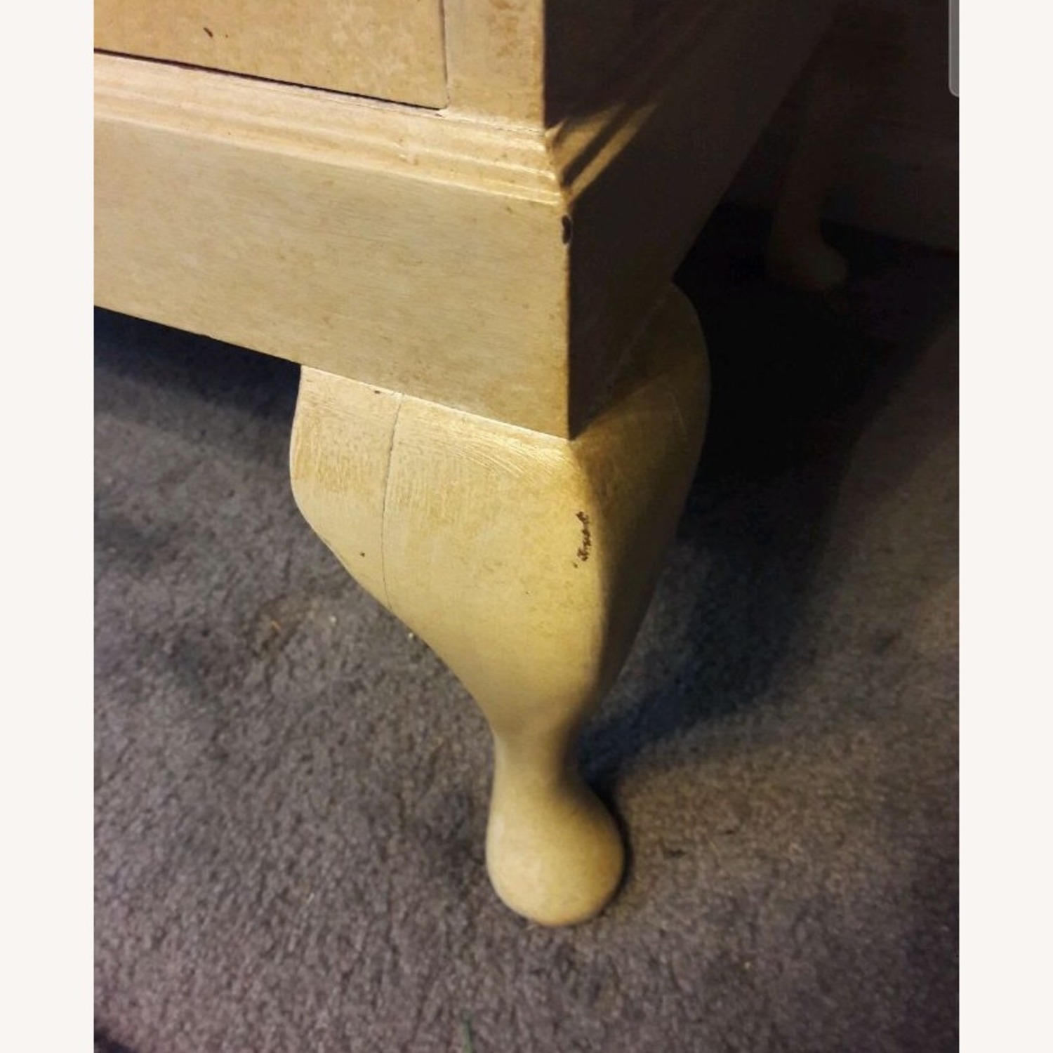 Vintage/Antique White Wood Sideboard - image-5