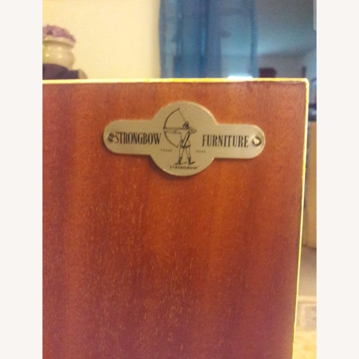 Vintage/Antique White Wood Sideboard - image-11