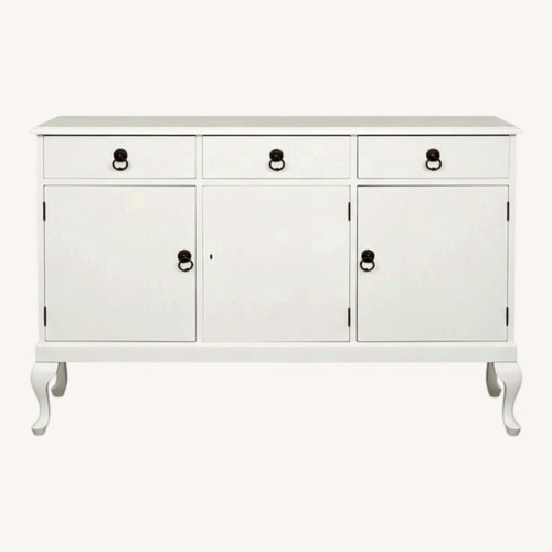 Used Vintage/Antique White Wood Sideboard for sale on AptDeco