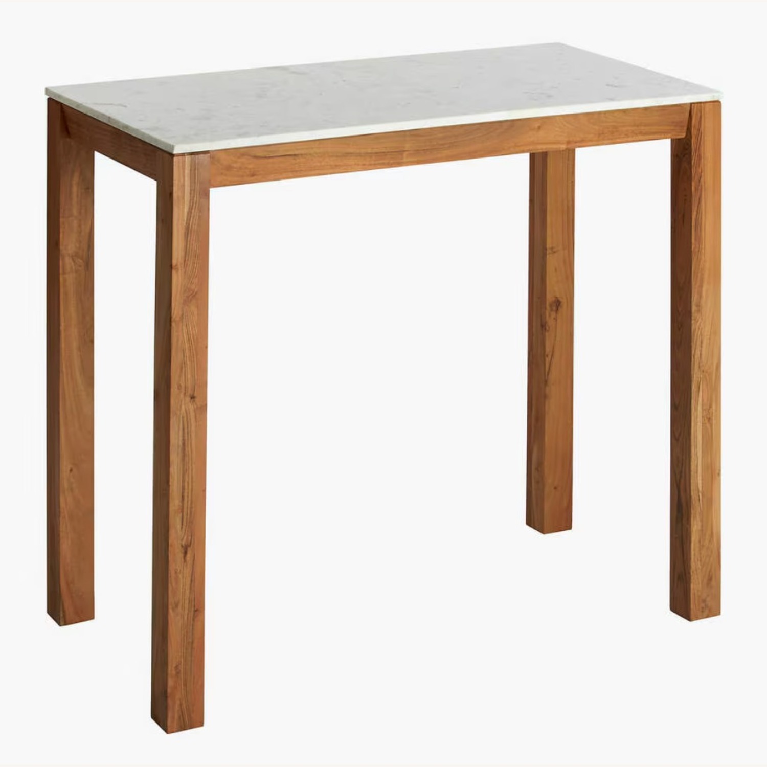 CB2 Palate Marble Bar Height Dining Table - image-3