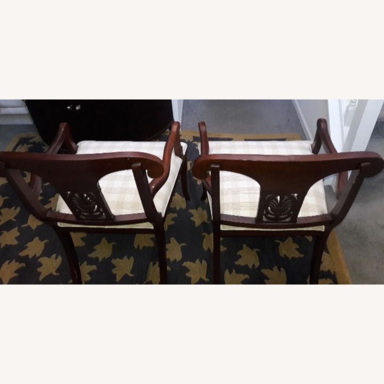 Pair of Mahogany Hepplewhite Style Armchairs - image-6