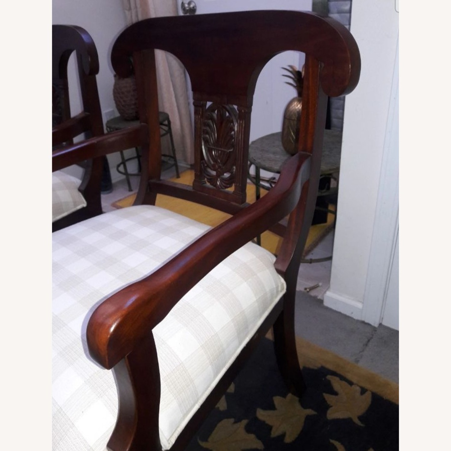 Pair of Mahogany Hepplewhite Style Armchairs - image-3