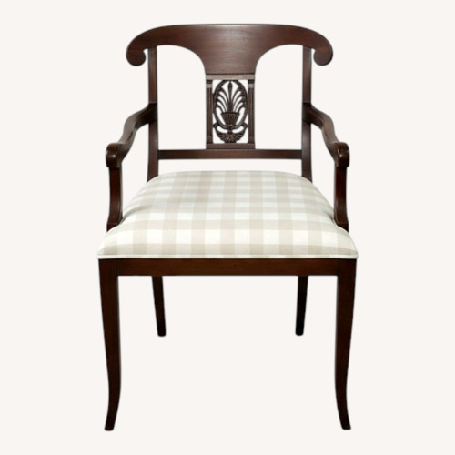 Used Pair of Mahogany Hepplewhite Style Armchairs for sale on AptDeco