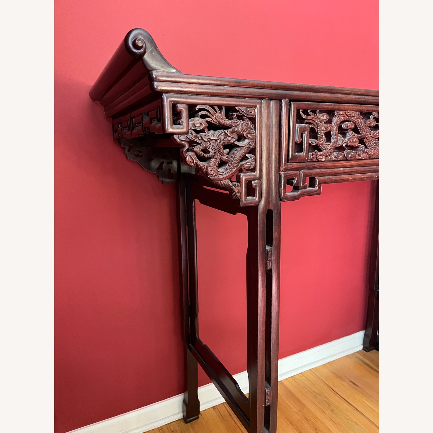 Dragon Altar Console Table, Vintage Imported - image-2