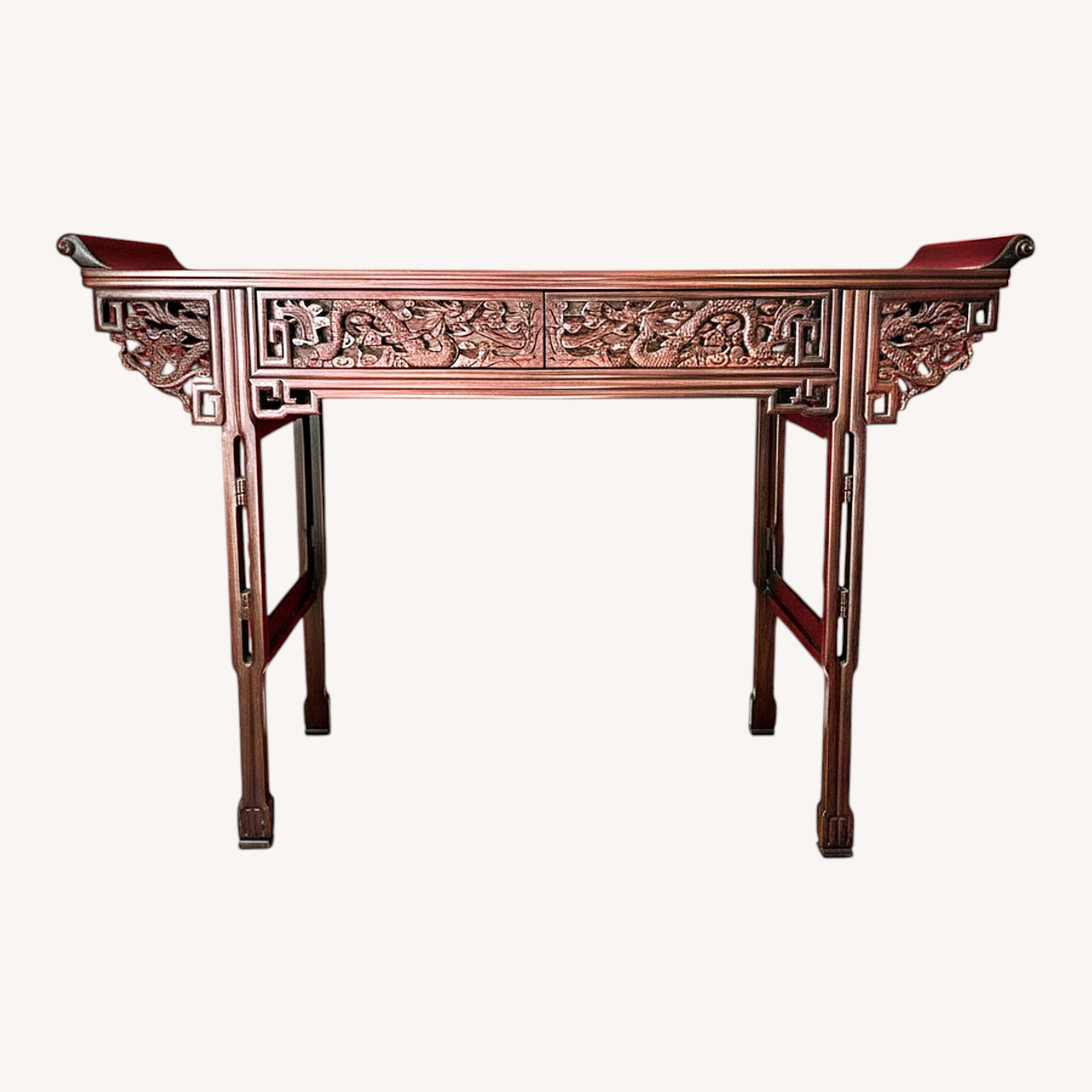 Dragon Altar Console Table, Vintage Imported - image-0