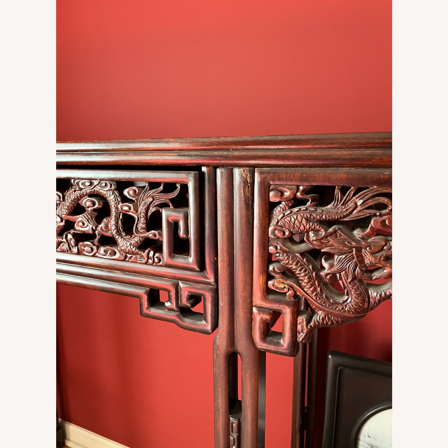 Dragon Altar Console Table, Vintage Imported - image-4