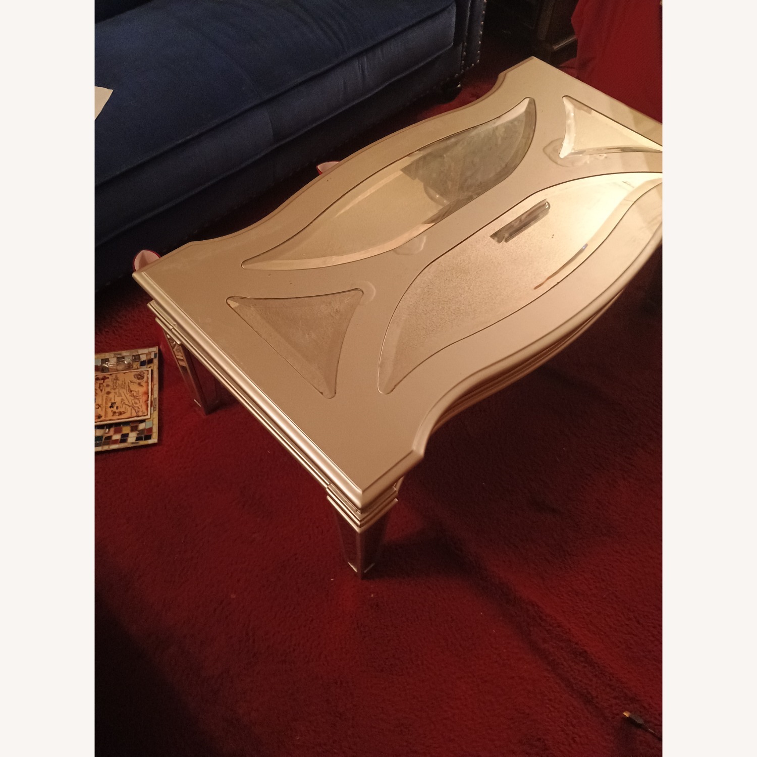 Light Gray Coffee Table - image-1