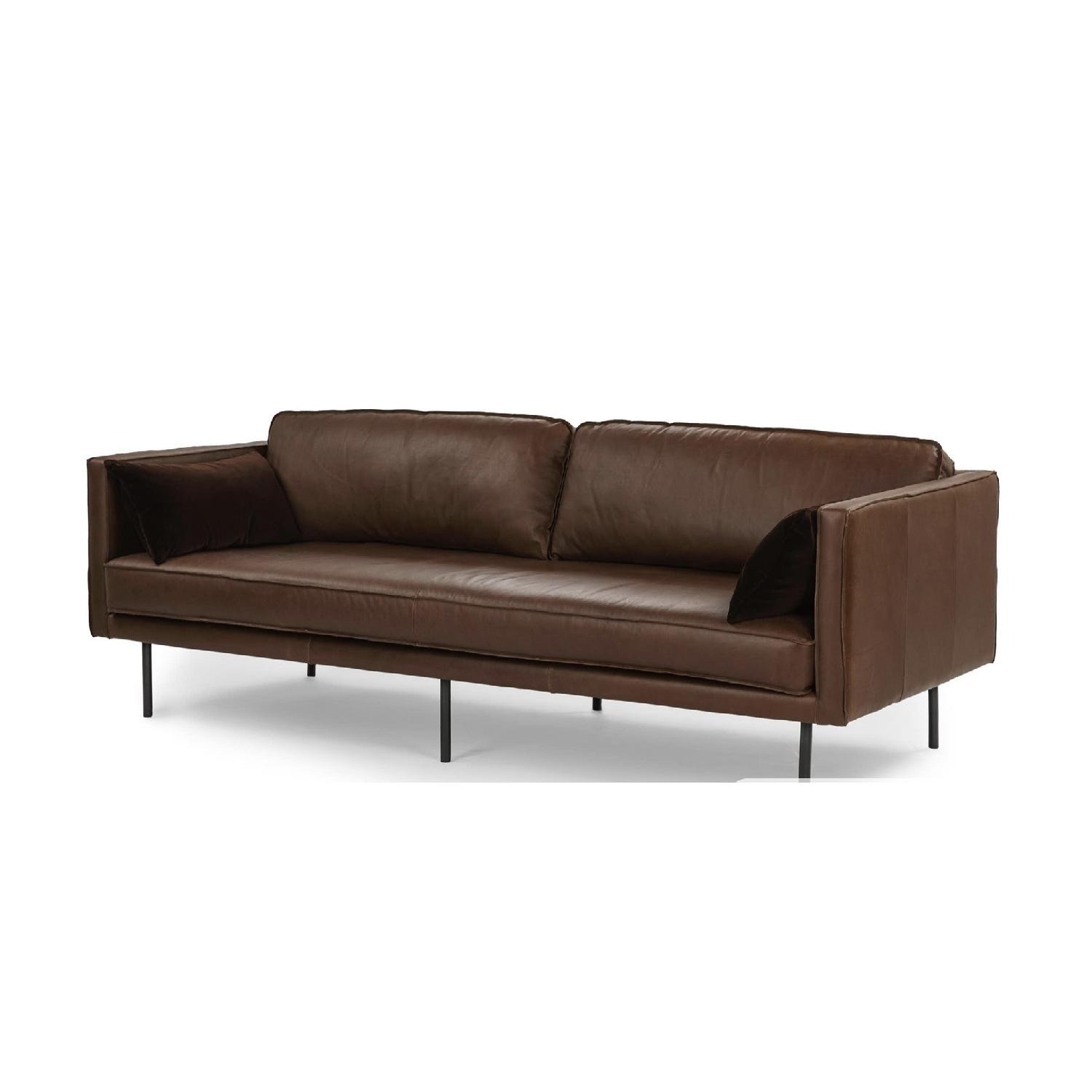 Article Capilano Charme Chocolat Leather Sofa - image-3