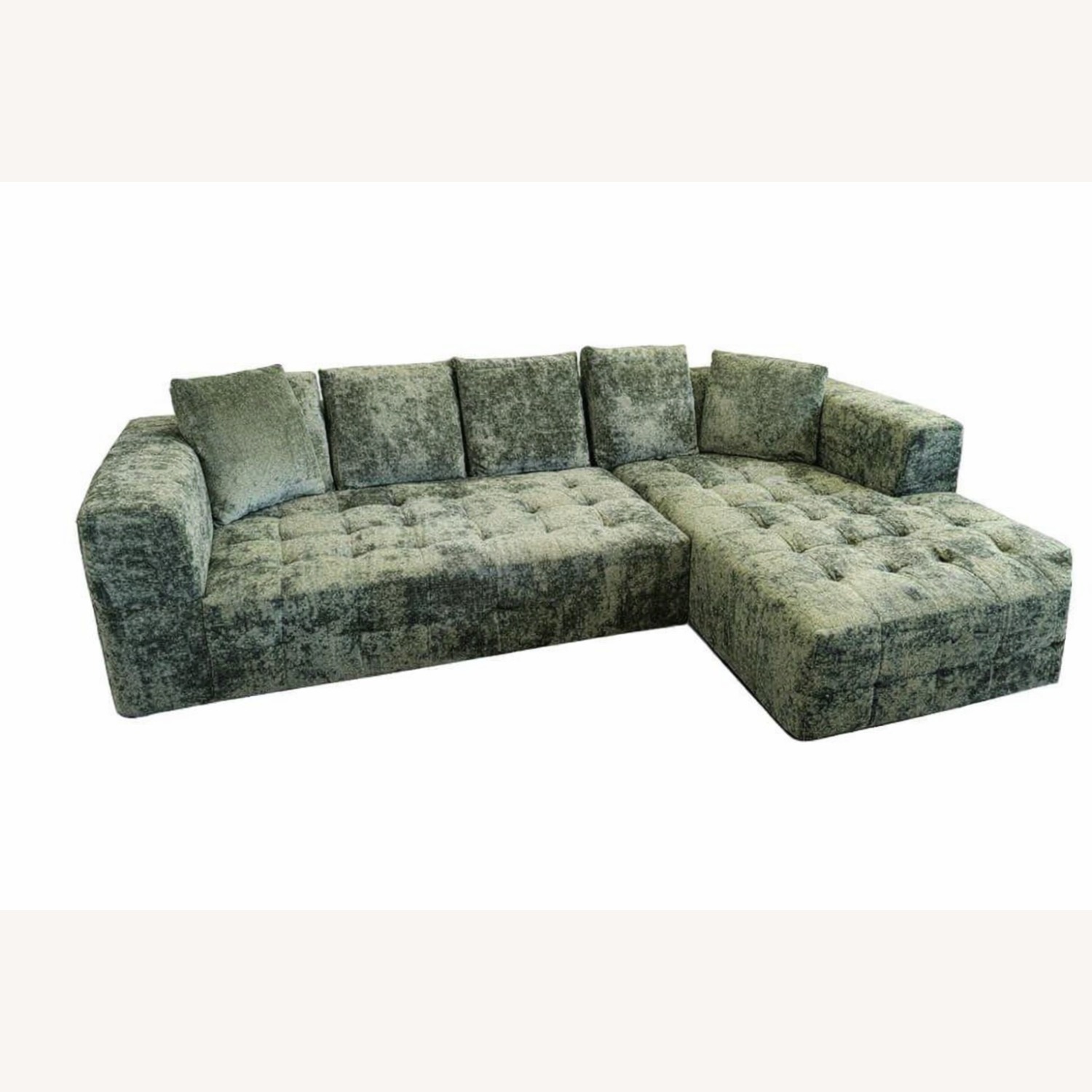 Boneless Green Autumn Field Sectional Sofa - image-3