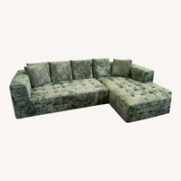 Boneless Green Autumn Field Sectional Sofa