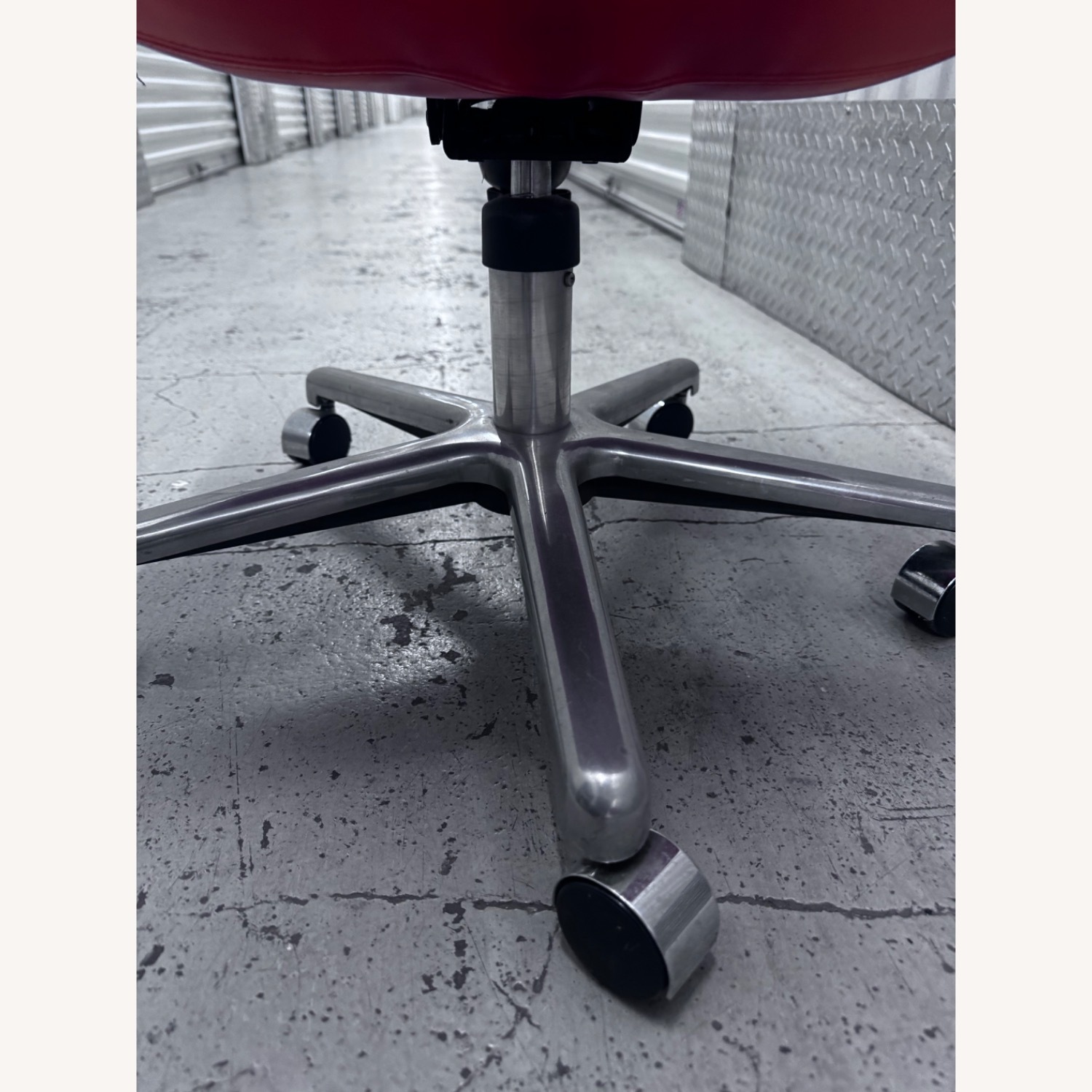 Vintage/Antique Red Leather Accent Chairs - image-6