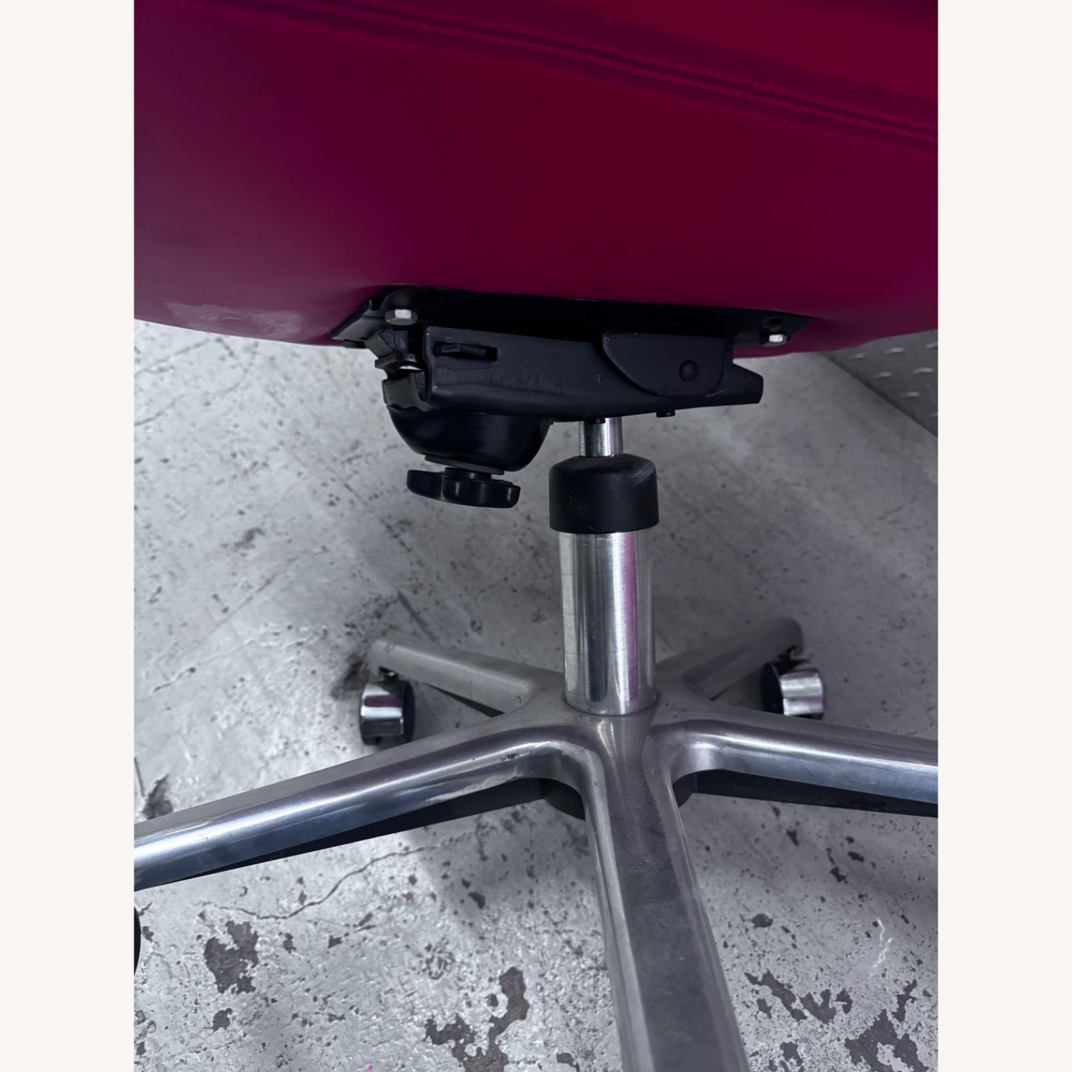 Vintage/Antique Red Leather Accent Chairs - image-7