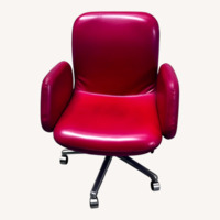 Vintage/Antique Red Leather Accent Chairs