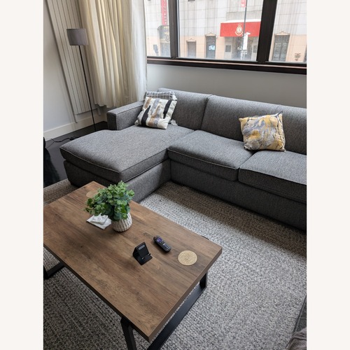 Used Grey 3 Piece Sectional Sofa for sale on AptDeco